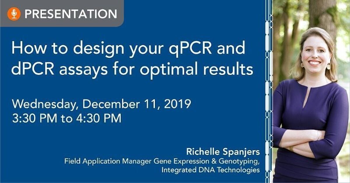 IDT webinar: designing qPCR and dPCR probes