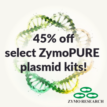 45 off zymopure plasmid purification kits