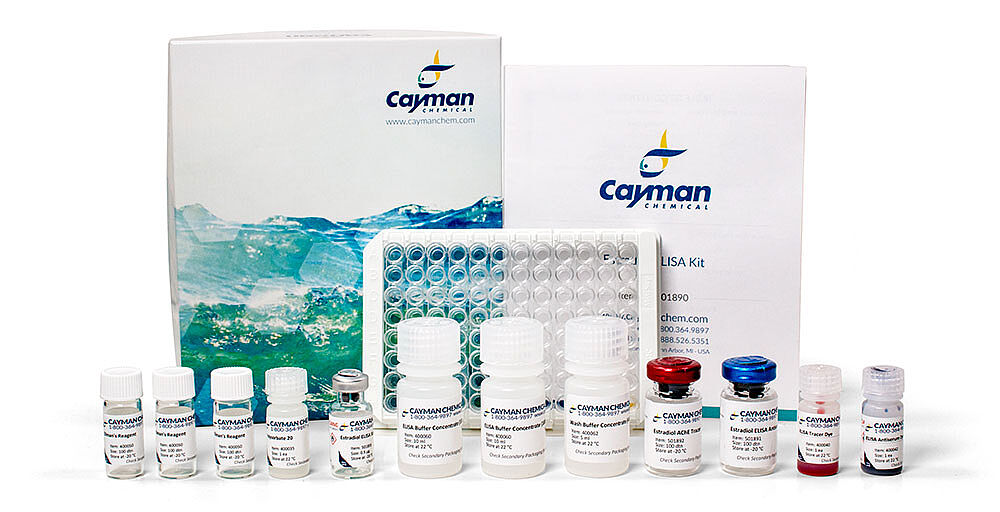 cayman estradiol assay elisa kit components product image